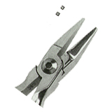 Flat nose pliers with smooth breaks for bending
