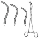 Kidney Clamp Forceps Guyon / Size: 20,22,24cm